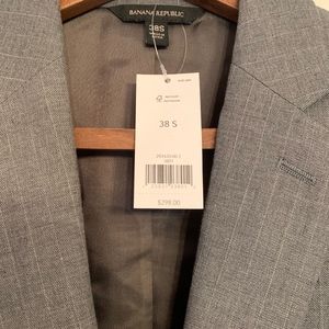 Banana Republic Suits & Blazers - Banana Republic Men's Medium Grey Pinstripe Banana Republic Suits & Blazers - Banana Republic Men's Medium Grey Pinstripe
